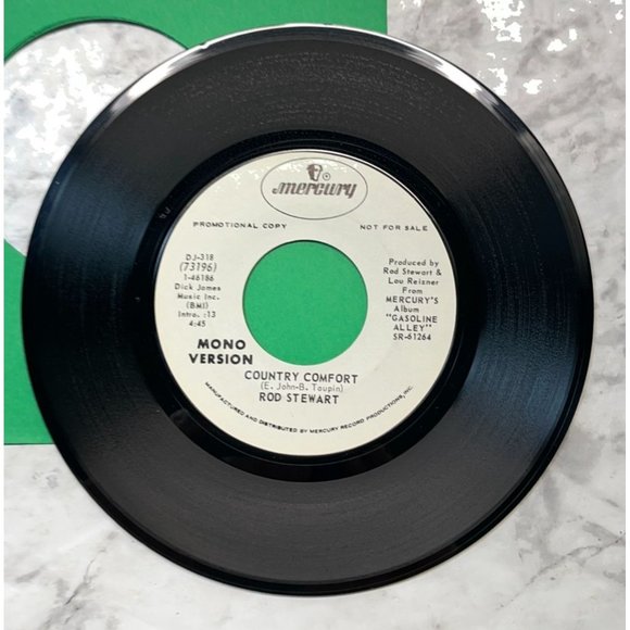 Rod Stewart Country Comfort 45 Rock Vinyl Mercury Promo Elton John Cover VG+ - Picture 6 of 6